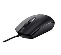 Trust Basi Mouse con Filo USB, 1200 DPI, Plug & Play, Sensore Ottico, 3 Pulsanti, Cavo USB 1,6 m, per Mano Sinistra e Destra, Mouse Cablato per Portatile, Macbook, Lenovo, Dell - Nero