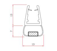 24304 Q.TA' 10 GUARNIZIONE P/BOX DOCCIA 2 M MOD.411