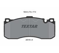 2431601 TEXTAR Kit pastiglie freno, Freno a disco per ,BMW,MINI