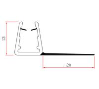 Q.TA'. 10 GUARNIZIONE PER BOX DOCCIA 2 M MOD.404/20
