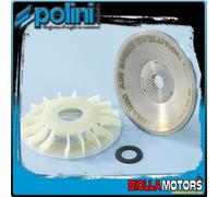 244.0127 SEMIPULEGGIA VENTOLINO VARIATORE POLINI PIAGGIO ZIP 50 2T FAST RIDER 12