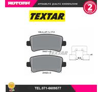 2442101 Kit pastiglie freno, Freno a disco posteriore (MARCA-TEXTAR)..