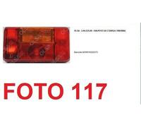 24422500 FANALE POSTERIORE SX C/LUCE TARGA E RETRONEBBIA CARRELLO TRAILER UNIV.