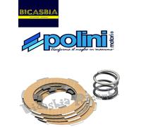 2443 - DISCHI FRIZIONE POLINI RACING 4 CON MOLLA PIAGGIO APE 50 SENZA AVVIAMENTO