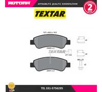 Set di pastiglie freno TEXTAR 2446503, posteriore