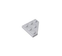 2450 Piastra Circolare Cuneo 3x3 Angolo Tagliato 50 Pezzi GDS-556 compatibile con Lego Mattoncini da Costruzione Colore Gris blanc
