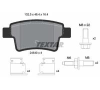 2454001 Kit pastiglie freno, Freno a disco Textar