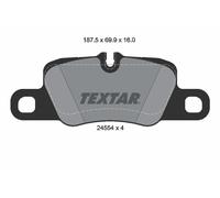 2455402 TEXTAR Kit pastiglie freno, Freno a disco per PORSCHE