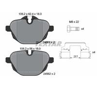 2456101 TEXTAR Kit pastiglie freno, Freno a disco per BMW,BMW (BRILLIANCE)