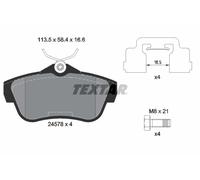 2457801 Kit pastiglie freno, Freno a disco Textar