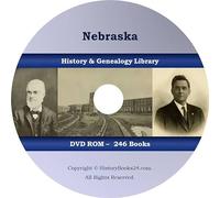 246 BOOKS - Nebraska - NE Great Plains Midwest Omaha Lincoln Sandhills - CD/DVD