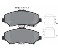 2460401 TEXTAR Kit pastiglie freno, Freno a disco per ,CHRYSLER,DODGE,FIAT,JEEP,