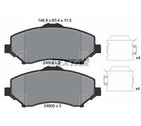 2460402 TEXTAR Kit pastiglie freno, Freno a disco per ,CHRYSLER,DODGE,FIAT,JEEP,
