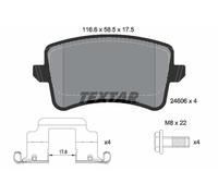 2460602 TEXTAR Kit pastiglie freno, Freno a disco per ,AUDI