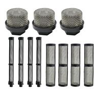 246385 246384 287032 Set di filtri spray airless, per Graco 3400 390 395 490 495 495 595, 3 tipi di filtri per tubi di aspirazione, pompa a spruzzo, filtro interno (4+4+3 pezzi)