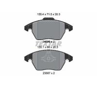 2469601 TEXTAR Kit pastiglie freno, Freno a disco per AUDI,SEAT,VW