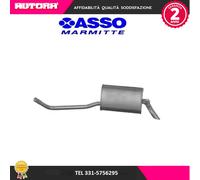 247038 Silenziatore posteriore adatto a Lancia Y 1,2 (840) (MARCA-ASSO)..
