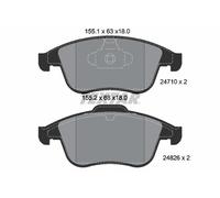 2471001 TEXTAR Kit pastiglie freno, Freno a disco per ,RENAULT,SAMSUNG