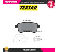 2482001 Kit pastiglie freno, Freno a disco posteriore (MARCA TEXTAR)..