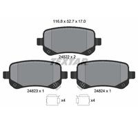 2482201 TEXTAR Kit pastiglie freno, Freno a disco per CHRYSLER,DODGE,FIAT,VW