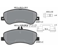 2486701 TEXTAR Kit pastiglie freno, Freno a disco per MERCEDES-BENZ,MERCEDES-BEN
