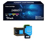 24B6011 24B6008 24B6009 24B6010 Cartuccia toner con chip , compatibile per Lexmark XC2132 XC2130 stampante laser,Cyan-1 Pack