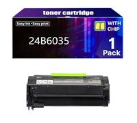 24B6035 Cartuccia Toner con Chip, Ricambio ad Alta Capacità per Cartucce Toner Lexmark 24B6035, Compatibile per Lexmark M1145 XM1145 Stampante Laser(16.000 Pagine),Black-1 Pack