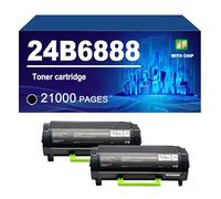 24B6888 Cartuccia Di Toner Compatibile Per Lexmark M3250 XM3250 M1242 XM1242 Stampanti, Ad Alta Resa 21000 Pagine,24B6888-2 PACK