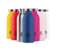 24Bottles Clima Bottle - Borraccia Termica 850 ml, Borraccia Acciaio Inox, Bottiglia Termica 100% Ermetica (24h Cold 12h Hot), Design Italiano, Borracce Termiche, Water Bottle Deep Blue