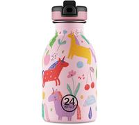 24BOTTLES Kids - Borraccia Bambini con Cannuccia Scuola Elementare e Asilo 250 ml, Borraccia Bambina Bambino Ermetica in Acciaio Inox BPA Free Ultraleggera Non Termica, Magic Friends Stone