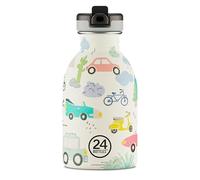 24BOTTLES Kids - Borraccia Bambini con Cannuccia Scuola Elementare e Asilo 250 ml, Borraccia Bambina Bambino 100% Ermetica in Acciaio Inox BPA Free Ultraleggera [Non Termica], Adventure Friends 250ml