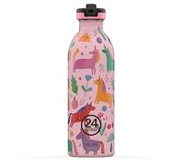 24Bottles Kids - Borraccia Bambini con Cannuccia Scuola Elementare e Asilo 500 ml, Borraccia Bambina Bambino 100% Ermetica in Acciaio Inox BPA Free Ultraleggera Ecologica [Non Termica], Magic Friends