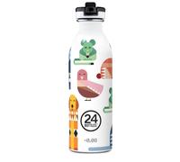 24BOTTLES Kids Bottle - Borraccia Bambini Scuola Elementare e Asilo da 500ml, Bottiglia con Tappo 100% Ermetico, Eco in Acciaio Inox Design Italiano [Non Termica, Ultraleggera] (Best Friends)