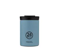 24Bottles Travel Tumbler - Tazza Termica da Viaggio, Caffe, Te, Bevande Acciaio Inox, 350 ml, Termos Caffè 100% Ermetico, 6hHot/24hCold, Borraccia Termica Mug, Design Italiano, Powder Blue