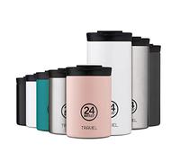 24Bottles TravelTumbler- Tazza Termica Caffe Te Bevande Acciaio Inox da Viaggio 600ml, Termos Caffè 100% Ermetico, Thermos 6hHot/24hCold, Borraccia Termica Mug Ecologica Design Italiano, Brushed Steel