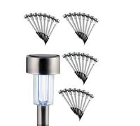 24er Set Acciaio Inox Led-Solarleuchten Giardino Chiodi Lampada Solare da