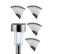 24er Set Acciaio Inox Led-Solarleuchten Giardino Chiodi Lampada Solare da