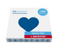 24Genetics DNA Test Salute, Include Ancestry Dna Kit Gratuito, Scopri la Tua Predisposizione a Determinate Malattie, Prendi Decisioni sul tuo Benessere, Test del DNA da Casa