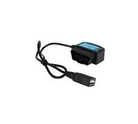 24Hours 5V 3A USB Car Charge Cable OBD Hardwire Kit with Switch 0.5Meter Wire compatible with Dash C