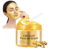 24K Oro Maschera Viso Peel-Off,Maschera Gold Viso, Maschera al Collagene Anti-Età, Idratante e Esfoliante e Illuminante Maschere Peel off Oro,120ml