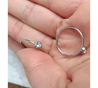 24pcs Anello Pietra Zodiacale Specchio Lucido Acciaio Inox Moda Gioielli -