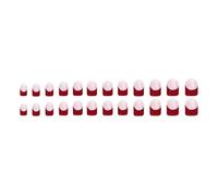 24Pcs Autunno Premere Su Unghie Breve Piazza Francese Punte Scintillanti Bastone Coperture Piene Acrilico Falso Per