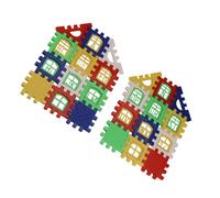 24PCS Bambini Puzzle Plastica Lettera Costruzione Blocchi Casa Giocattolo