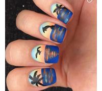 24Pcs Breve Piazza Unghie Finte Premere Su Colle Artificiali Su Disegni Francesi Punte Finte Per Le Donne Colle Acriliche Su Unghie