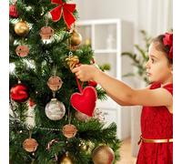 24pcs Christmas Bell Rusty Bell Bell Christmas Decorative Tree Ciondolo (40 mm)