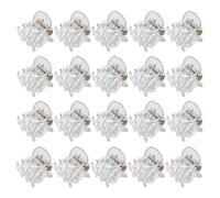 24pcs clip di artiglio capelli presa antiscivolo clip mascella mini capelli artigli pinze morsetti per capelli per donne e ragazze (trasparente)