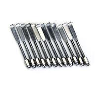 24pcs Cromo Plated Banjo Parti Banjo Ganci Piatti E Dadi 2 1/4 Pollici Argento