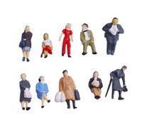 24pcs Dipinto Modello Treno Persone Figure Scala HO (da 1 a 87)