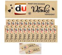 24pcs Du hast ein dickes Dankes Dankes Geschenk für Schokolade Verpackung Feld, Schokorellel Geschenk Team Abdimissioni Personale, Geschenk- Hülle Filzpackung, ohne Schokolade
