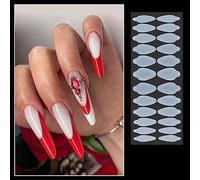 24Pcs Forms Sticker Silicone Francese Manicure Adesivi Per Muffa Gel Estensione Forme Costruzione